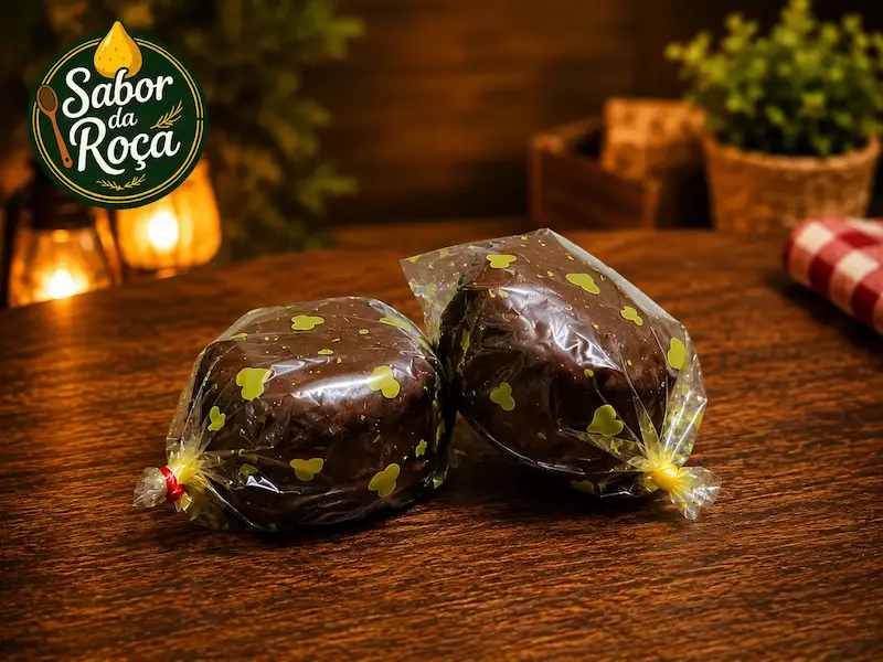 Pães de mel sabor doce de leite da marca Salgados Sabor da Roça